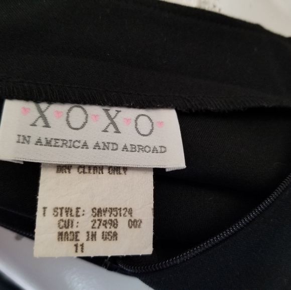 XOXO Black Business Skirt Darts Junior Size 11 - Picture 8 of 9